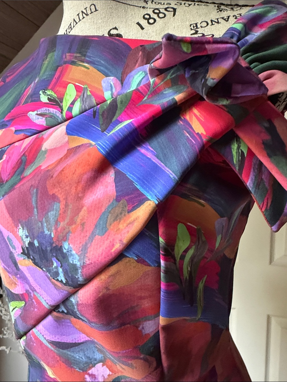 Chiara Boni One Shoulder Floral Dress - Multicolor - Picture 14 of 16